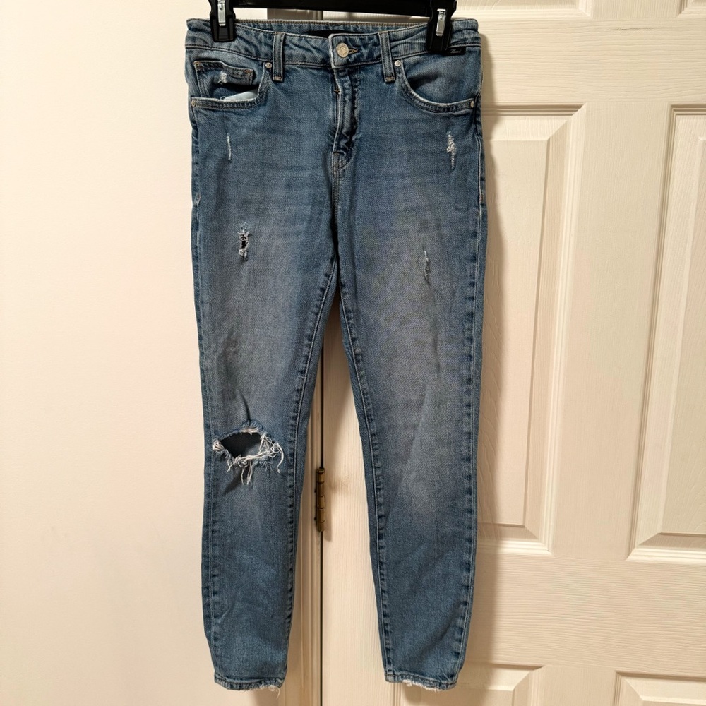 Mavi Tess High Rise Skinny Distressed Jeans‎
